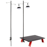 Portable Aluminum Alloy Camping Lantern Stand with Folding Tripod for Outdoor Lighting, Night Fishing, and Market Stalls