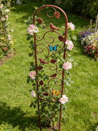 European Style Retro Iron Art Clematis Climbing Trellis for Outdoor Garden Decoration