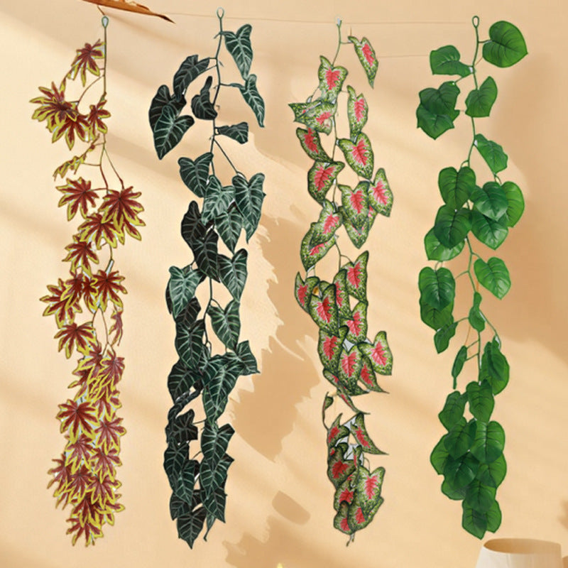 Artificial Ivy Vine for Pipe Decoration and Concealment, Faux Greenery Garland for Air Conditioner Pipes and Drain Hoses