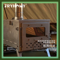 Portable Folding Titanium Alloy Outdoor BBQ Grill and Fire Pit