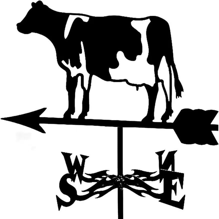 Weather Vane Iron Art Spray Painted Garden Roof Ornament