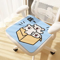 Summer Ice Silk Seat Cushion for Office Chairs and Students, Breathable Cooling Pad