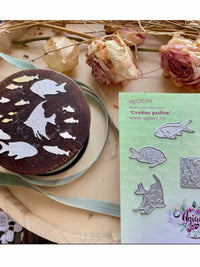 Fish Ocean Animal Carbon Steel Cutting Dies for DIY Scrapbooking and Card Making