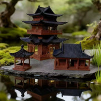 Miniature Ancient Chinese Architecture Ornaments for Aquariums and Micro Landscapes