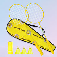 Carbon Fiber Badminton Racket Set for Adults & Kids - Lightweight Training Rackets with Bag & Shuttlecocks