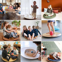 Wooden Balance Board Disc for Kids Indoor Sensory Integration Training