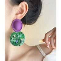 Vintage Hong Kong Style Bridal Earrings for Wedding, Travel, and Formal Wear