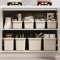 Under-Sink Pull-Out Storage Bins with Wheels for Kitchen Pantry Organization