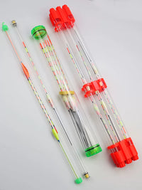 Fishing Float Storage Tube with 3 Nano Floats, Transparent Single Rod Float Box