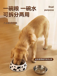 Stainless Steel Pet Food and Water Bowl for Dogs and Cats, Non-Slip Design