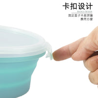 Collapsible Silicone Lunch Box Set for Microwave & Food Storage