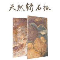 Natural Bluestone Slate Rust-Colored Non-Slip Paving Slabs for Outdoor Garden and Villa Landscaping