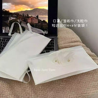 Japanese Style Wet Wipe Dispenser Bag Portable Travel Camping Storage Pouch Anti-dry Waterproof Flip-top Organizer