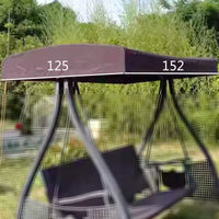 Outdoor 3-Seater Swing Canopy Replacement Cover Waterproof Sunshade Rainproof Awning for Patio Garden