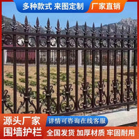 Zinc Steel Garden Fence Panel for Residential and Commercial Properties