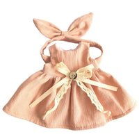 Mia Potato Doll Clothes Set with Bow Headband and Cotton Dress for 24cm Dolls