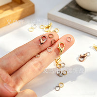 DIY Jewelry Making Kit with Open Jump Rings, Closed Jump Rings, and Lobster Clasps