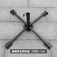 Outdoor Foldable Cross Base Umbrella Stand for Patio and Market Umbrellas