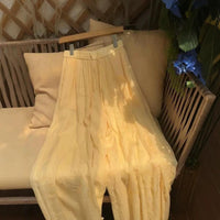 Women's Linen Cotton High-Waisted Wide-Leg Bloomers