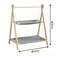 Cat Hammock Bed Double-Layer Swing Pet Rocking Chair for All Seasons