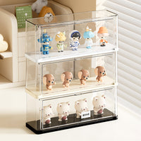 Stackable Blind Box Display Case Dustproof PET Plastic Figurine Organizer for Collectibles