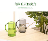 Transparent Plastic Watering Can with Stainless Steel Spout, Small Capacity for Indoor Plants