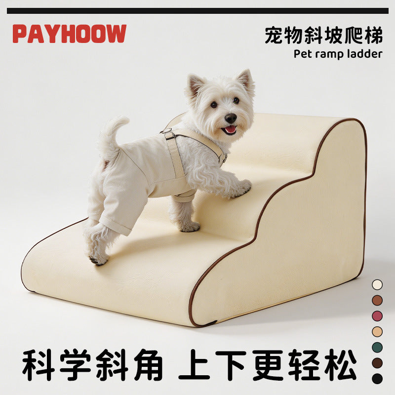 Pet Dog Stairs for Bed and Sofa, Washable Dog Steps for Small Dogs and Cats, Non-Slip Pet Ramp Ladder