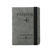 RFID Blocking Passport Holder with Vaccine Card Slot & Multi-Card Slots, Slim Travel Document Organizer
