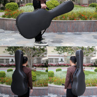 40/41 Inch Acoustic Guitar Hard Case Lightweight Portable Flight Approved for Travel
