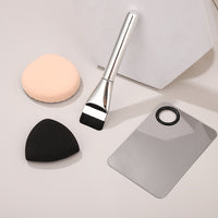 Pineapple Palette Houndstooth Triangle Makeup Sponge and Brush Cleaning Set