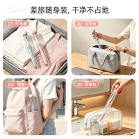 Portable Toothbrush Travel Case Transparent Dustproof Protective Holder