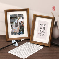 Wooden Photo Frame for Calligraphy and Paintings, Desktop Display, DIY Art, 6-10 inch and A3 Sizes