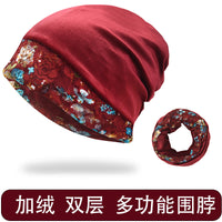 Women's Winter Fleece Lined Velvet Lace Neck Warmer Scarf