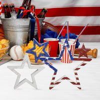 Independence Day Wooden Star Tabletop Decoration