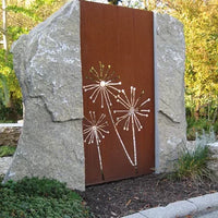 Dandelion Pattern Metal Privacy Screen for Garden or Fence Decoration