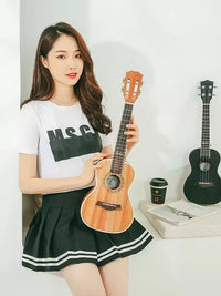 ADL Andrew Solid Wood Ukulele for Beginners, Students, and Children - Concert/Tenor Sizes