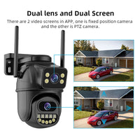 A33 Mini WiFi Dual-Screen Outdoor Security Camera with Night Vision and Motion Detection