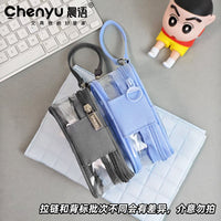 Clear PVC Doll Display Bag for Cotton Dolls and Plush Toys, Ideal for Conventions and Outings