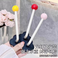 Wall-Mounted Hair Tie and Headband Organizer Rack for Bathroom