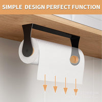 Wall-Mounted Toilet Paper Holder Stainless Steel No-Drill for Bathroom Kitchen