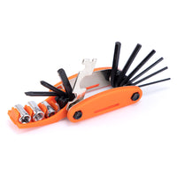 Bicycle Repair Kit with Tire Pump, Patch Kit, Wrench Set, and Multi-tool for Mountain Bikes