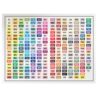 DIY Perler Beads Color Chart Stickers for Kids' Educational Toys