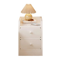 Slim 20cm Bedside Table Narrow Storage Cabinet with Drawers for Small Spaces