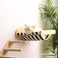 Wall-Mounted Cat Climbing Frame with Sisal Scratching Post and Space Capsule