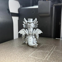 3D Printed Steampunk Dragon Figurine Desktop Ornament
