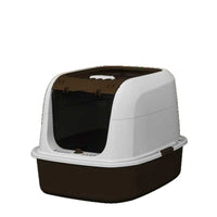 Top-Entry Cat Litter Box with Lid, Odor Control, Splash-Proof, Large Capacity