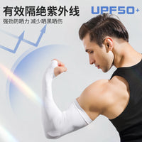 UV Protection Cooling Arm Sleeves for Men, Sun Protection Ice Silk Arm Covers for Sports