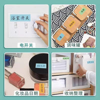 Waterproof Self-Adhesive Name Tag Labels with Marker Pen