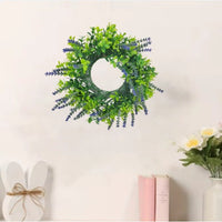 Lavender Artificial Wreath for Front Door & Home Wall Decor