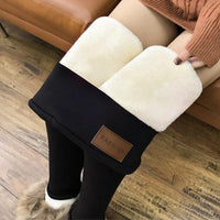 Women's Fleece Lined Thermal Leggings High Waist Slim Fit Winter Warm Pants